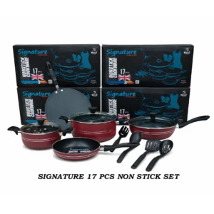 Signature Non Stick Cookware Set of 17 Pieces