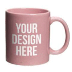 Ceramic Porcelain Juice Mug Pack of 6 Pieces For Drinking in Pink