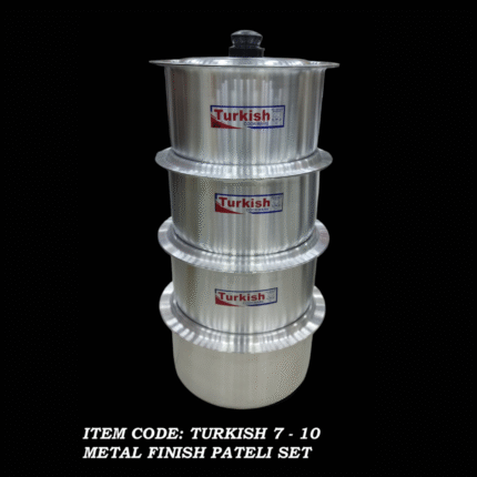 Turkish Metal Finish Pateli Set