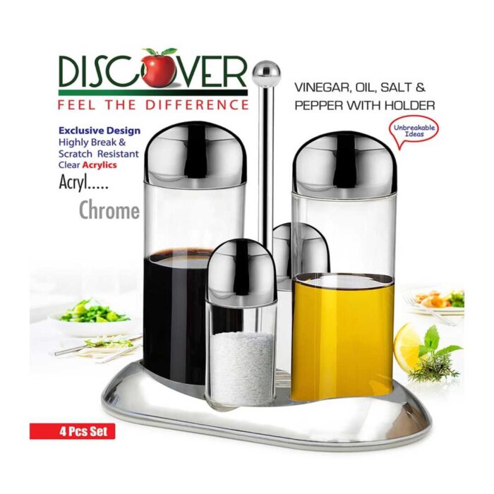 Discover 4 Pieces Soup Set Chrome