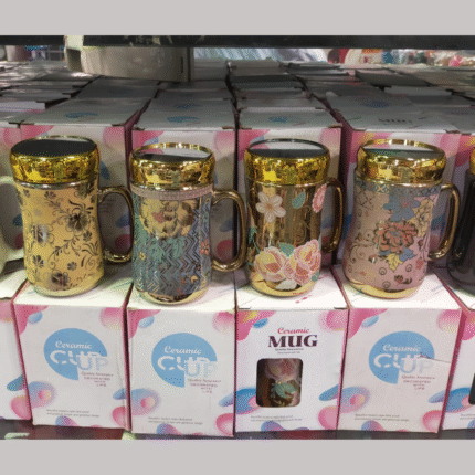Ceramic YZ Golden Mirror Mug For Drinking