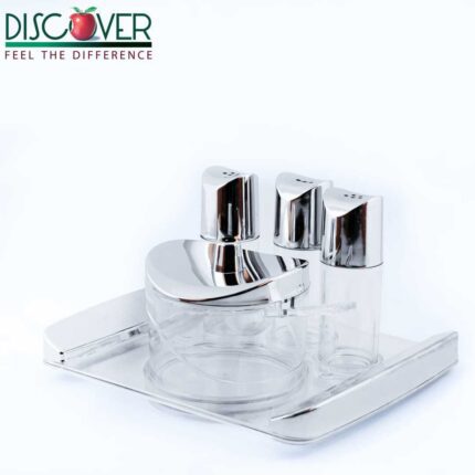 Discover: Sugar / Salt and Pepper Set with Tray (4 Pcs Set)