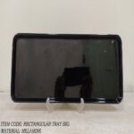 Melamine Black Color Big Rectangular Tray For Serving