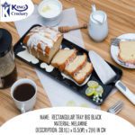 Melamine Black Color Big Rectangular Tray For Serving