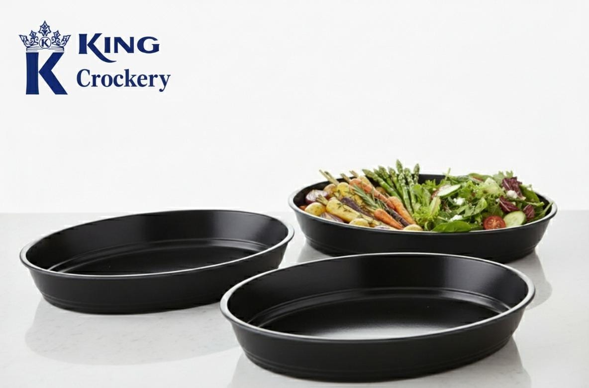 Melamine Black Color Dish For Serving