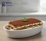 Melamine White Color Dish For Serving