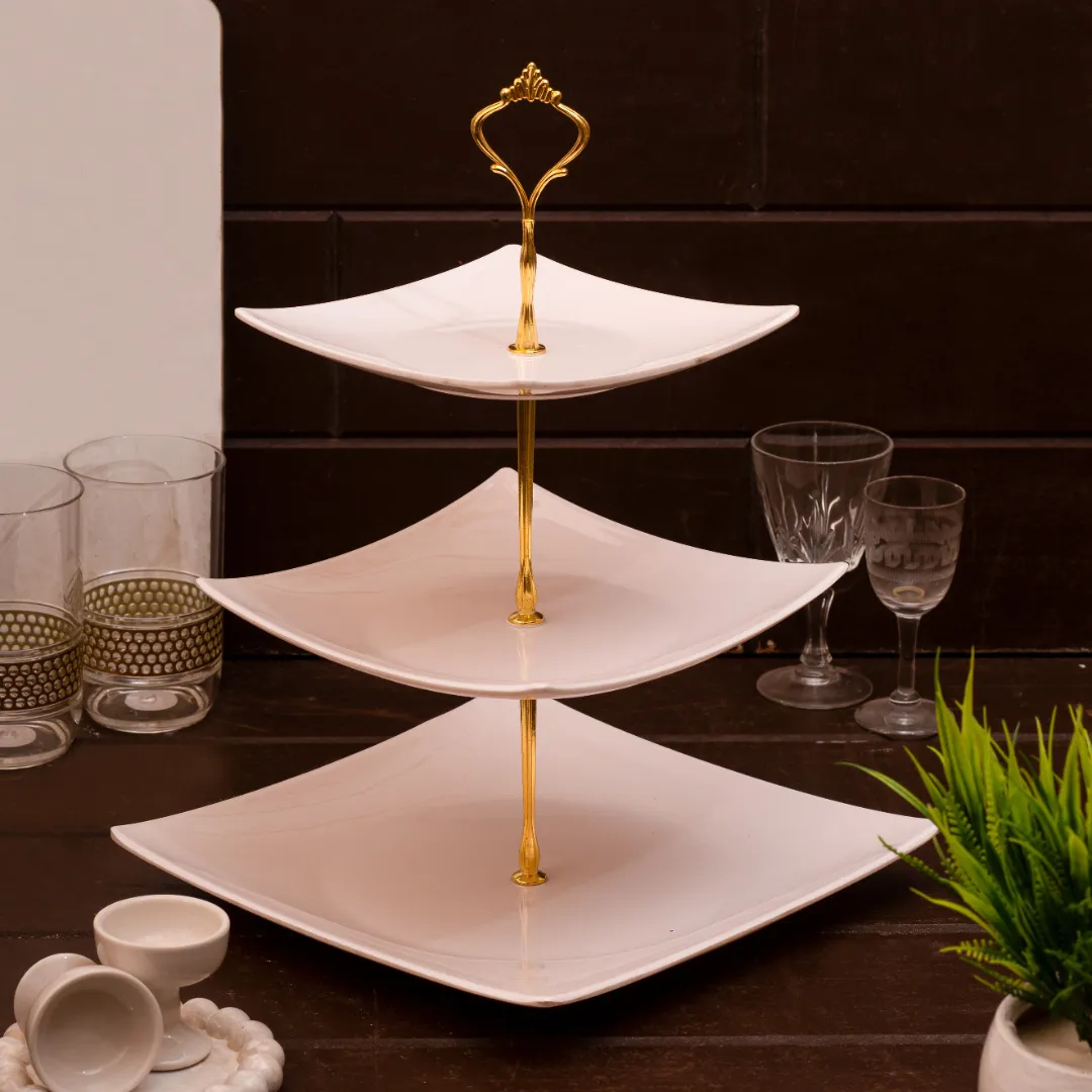 Melamine Three Step Cake Stand