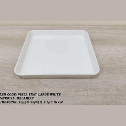 Melamine White Color Large Tray For Serving