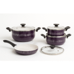 Signature Non Stick Marble Coating Turkish 17 Pieces Set