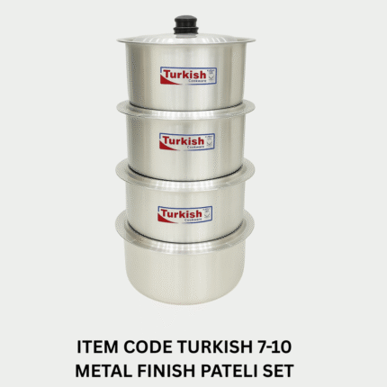 Turkish Metal Finish Pateli Set