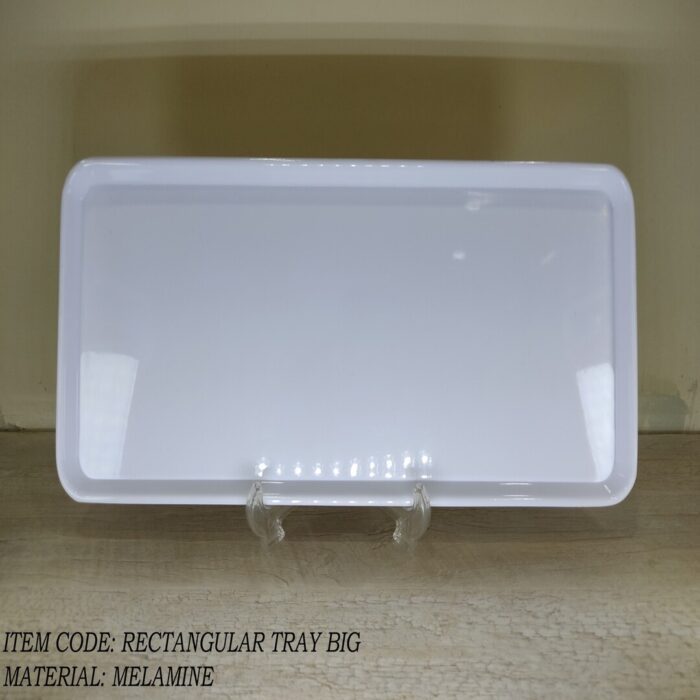 White Melamine Big Tray For Serving