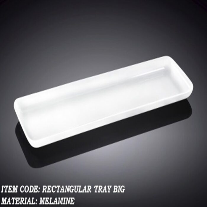White Melamine Big Tray For Serving