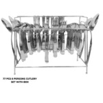 77 Pcs 8 Persons Stainless Steel Cutlery Set With Box