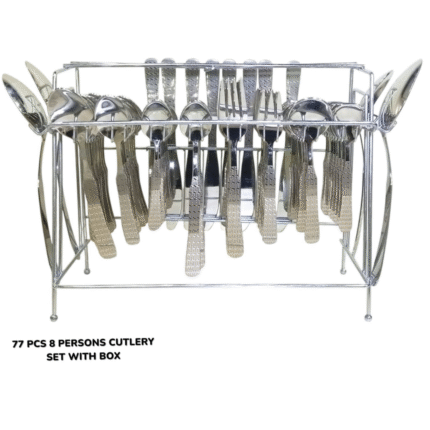 77 Pcs Cutlery Set – With Box (For 8 Persons)