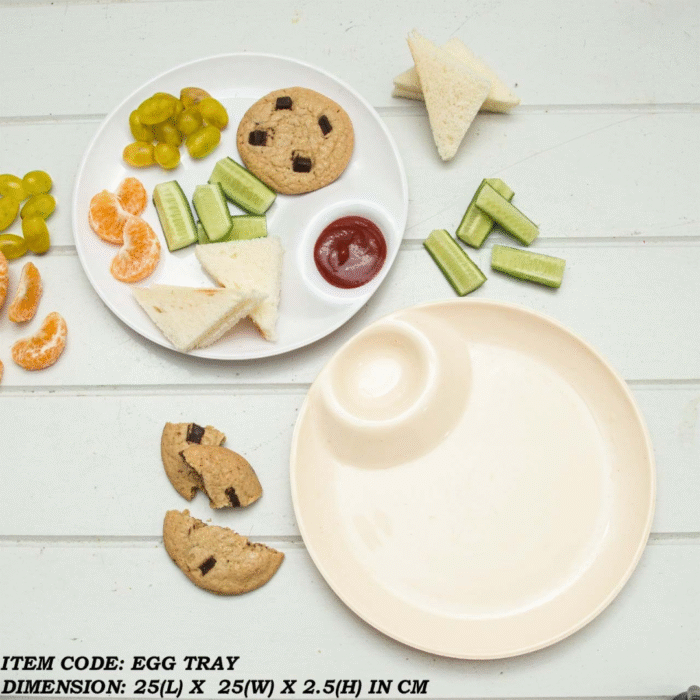 Tray For Serving in White and Beige Color