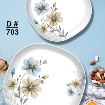 Dine Exactive Double Glazed Melamine Dinner Ware With Glass Lid