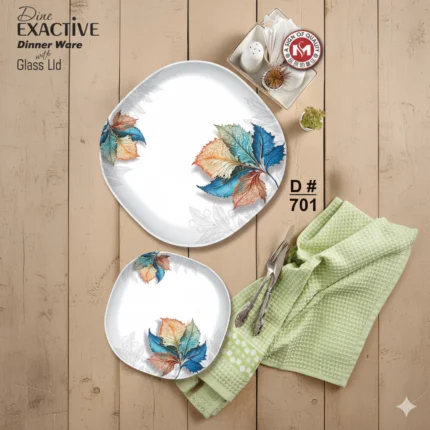 Dine Exactive Double Glazed Melamine Dinner Ware With Glass Lid