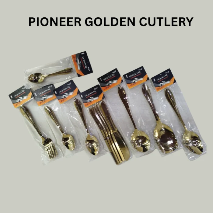 Loose Stainless Steel Golden Cutlery Range