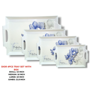 Melamine 4 Pieces Tray Set