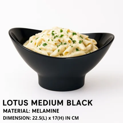 Melamine Medium Bowl in Black Color For Serving
