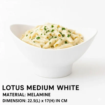 Melamine Medium Bowl in White Color For Serving