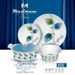Signature 88 Piece Double Glazed Melamine Dinner Set For 8 Person
