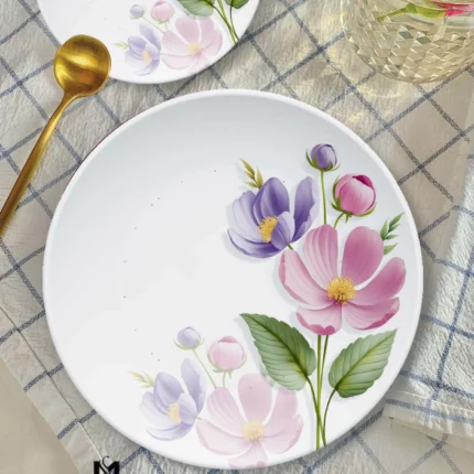 Signature 88 Piece Double Glazed Melamine Dinner Set For 8 Person