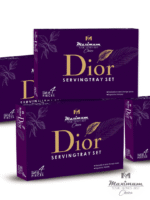 4 Pieces Melamine Dior Printed Serving Tray Set