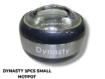 Dynasty Small Hot Pot with Glass Lid For Food Storage in Grey Color