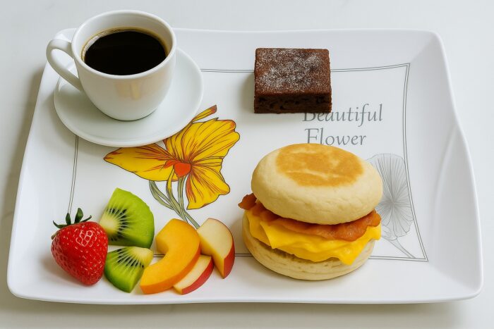 Melamine Printed Serving 3 Pieces Tray Set For Serving