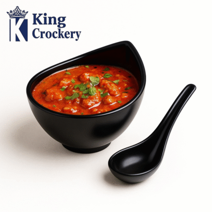 Melamine Soup Piyali with Soup Spoon
