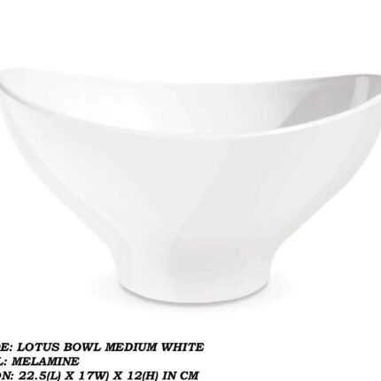 Melamine White Medium Bowl For Serving