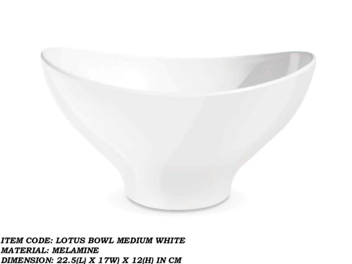 Melamine White Medium Bowl For Serving