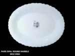 pars opal round marble rice dish