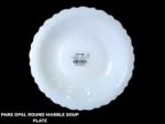 pars opal round marble soup plate