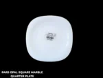 pars opal square marble quarter plate