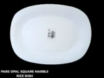 pars opal square marble rice dish for serving