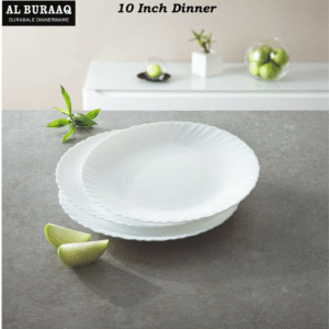 Round Marble 10 inch Dinner Plate 6 Pcs Pack