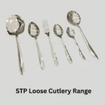 Stainless steel loose cutlery set for dining and serving