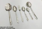Stainless steel loose cutlery set for dining and serving