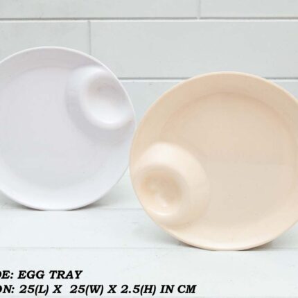 Tray For Serving in White and Beige Color