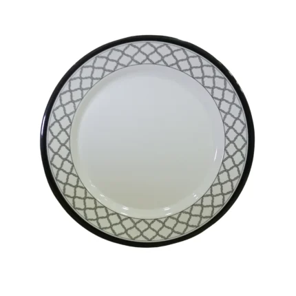 10-Inch Double Glazed Melamine Rice Plate for Serving Meals