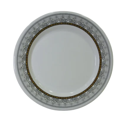 10-Inch Double Glazed Melamine RIce Plate for Serving Meals