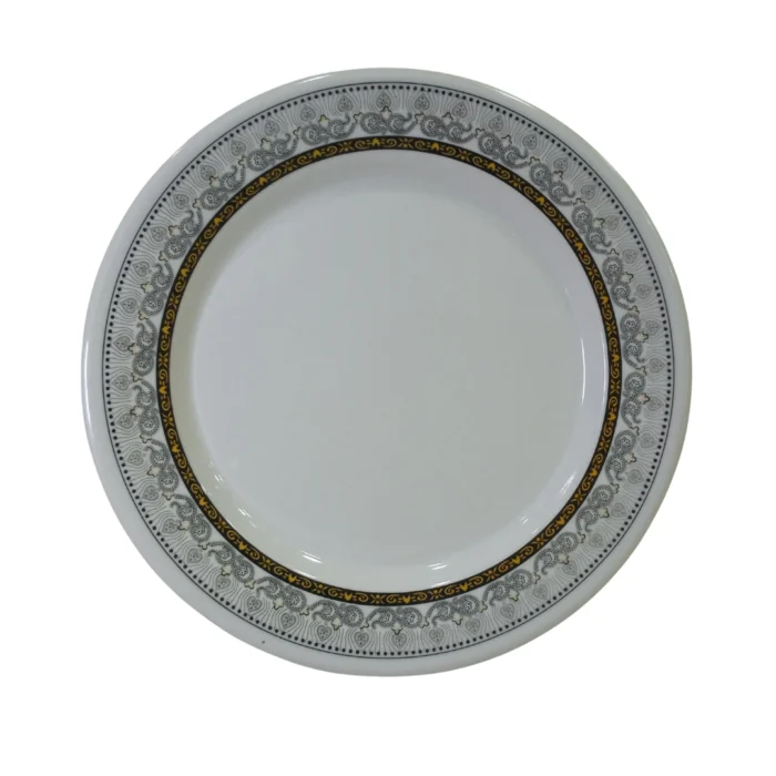 10-Inch Double Glazed Melamine RIce Plate for Serving Meals