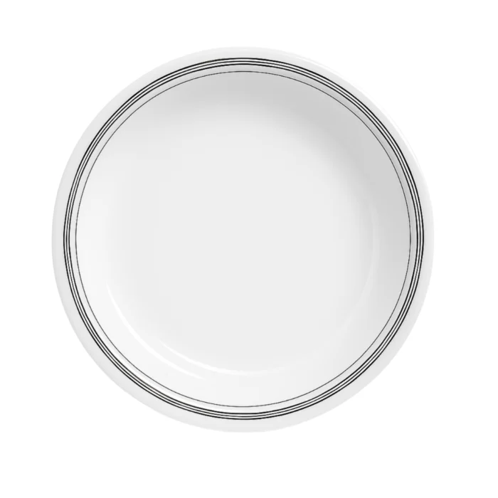 10-Inch Double Glazed Melamine Rice Plate for Serving Meals