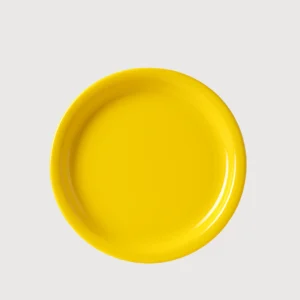 Double Glazed Melamine Yellow Color Plate of 7.5 inch