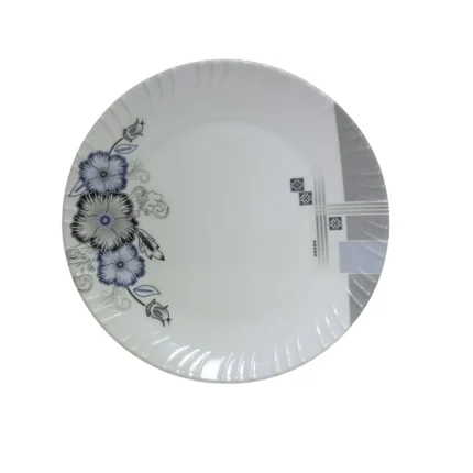 9-Inch Double Glazed Melamine Rice Plate for Serving Meals