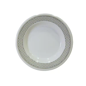 Double Glazed Melamine Deep Plate For Dining