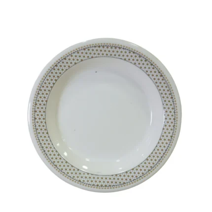 Double Glazed Melamine Printed Quarter Deep Plate