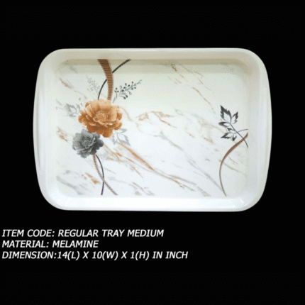Melamine Printed Medium Size Tray For Serving